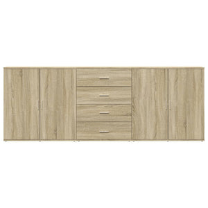 Credenze 3 pz Rovere Sonoma in Legno Multistrato 3276611
