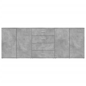 Credenze 3 pz Grigio Cemento in Legno Multistrato 3276612