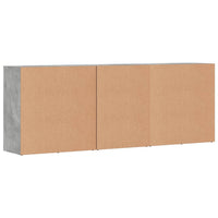 Credenze 3 pz Grigio Cemento in Legno Multistrato 3276612