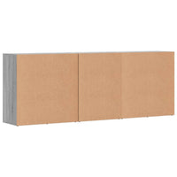 Credenze 3 pz Grigio Sonoma in Legno Multistrato 3276614