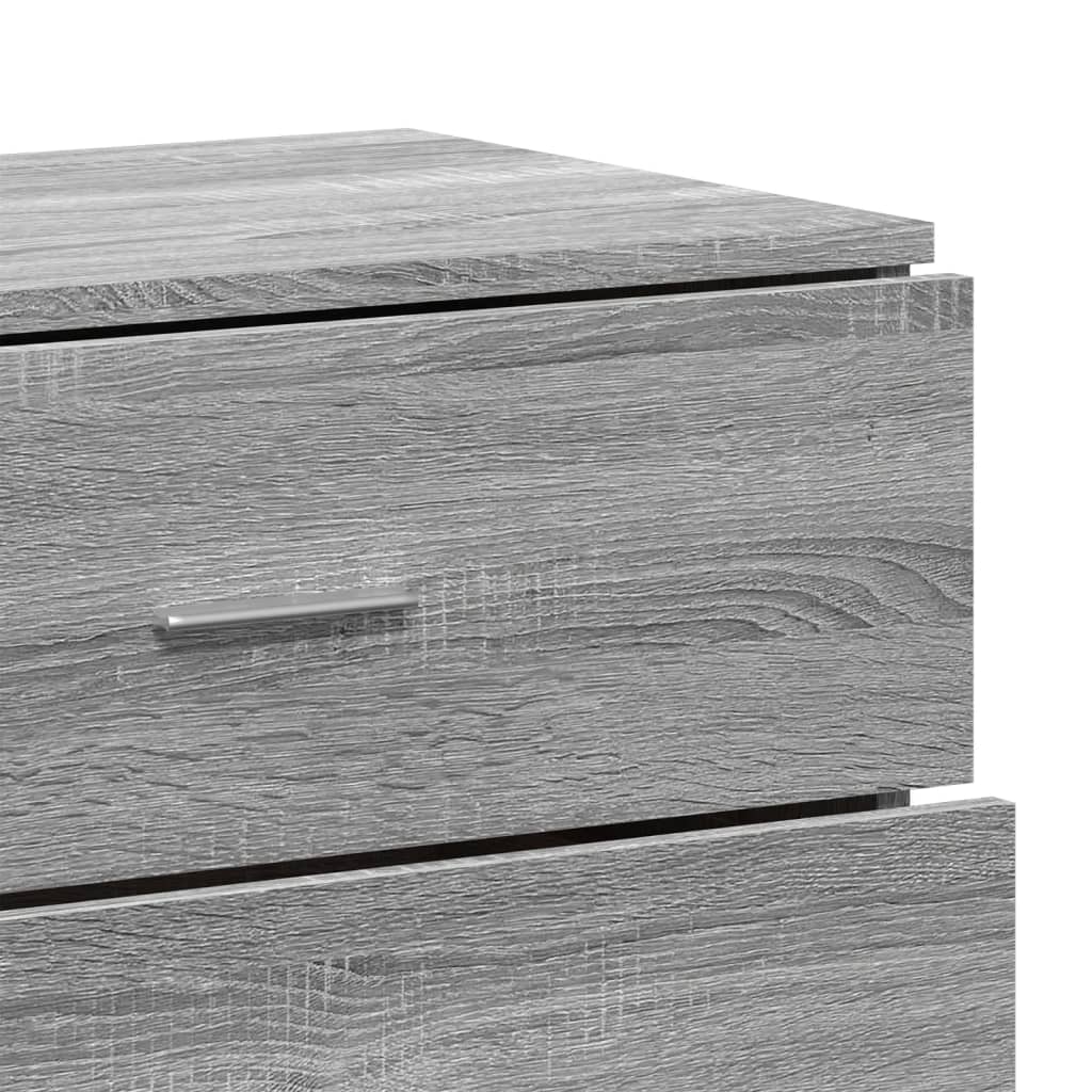 Credenze 3 pz Grigio Sonoma in Legno Multistrato 3276614