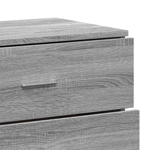 Credenze 3 pz Grigio Sonoma in Legno Multistrato 3276614