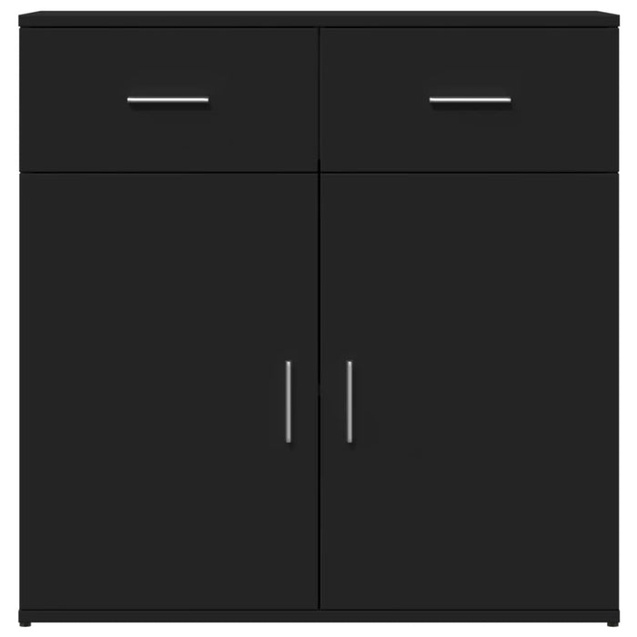 Credenze 2 pz Nere 79x38x80 cm in Legno Multistrato 3276617