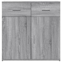 Credenze 2 pz Grigio Sonoma 79x38x80 cm in Legno Multistrato 3276621