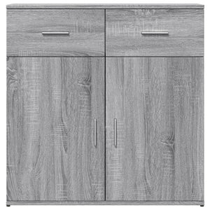 Credenze 2 pz Grigio Sonoma 79x38x80 cm in Legno Multistrato 3276621