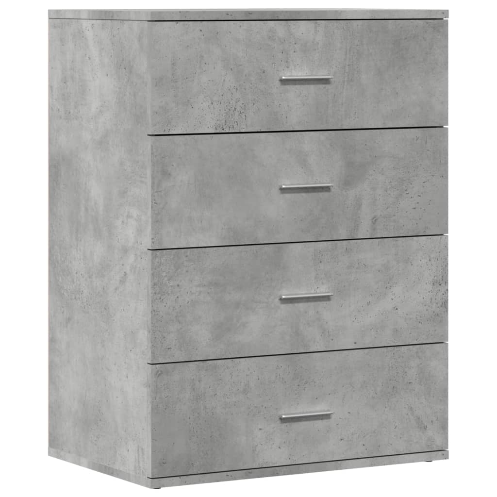 Credenze 2 pz Grigio Cemento 60x39x80 cm in Legno Multistrato 3276626