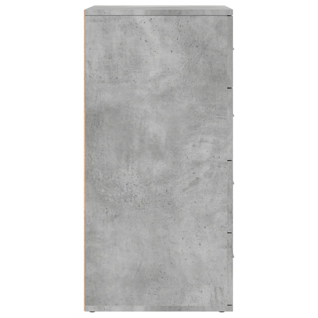 Credenze 2 pz Grigio Cemento 60x39x80 cm in Legno Multistrato 3276626