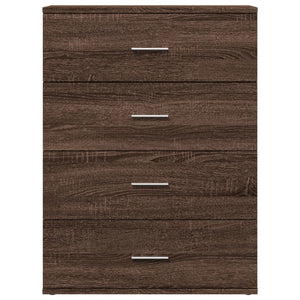 Credenze 2 pz Rovere Marrone 60x39x80 cm in Legno Multistrato 3276629