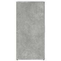 vidaXL Credenze 2 pz Grigio Cemento 59x39x80 cm in Legno Multistrato