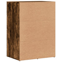 Credenza cassettiera mobile contenitore organizer cucina soggiorno salotti set di 2 59 x 39 x 80 cm legno ingegnerizzato marrone 02_0036732