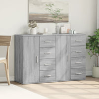 Credenze 2 pz Grigio Sonoma 59x39x80 cm in Legno Multistrato 3276635