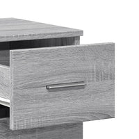 vidaXL Credenze 2 pz Grigio Sonoma 59x39x80 cm in Legno Multistrato