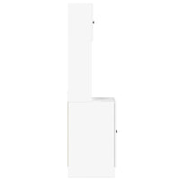 Mobile da cucina-Armadio da cucina Bianco 60x50x180 cm Legno Multistrato