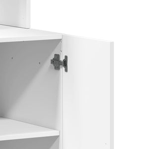 Mobile da cucina-Armadio da cucina Bianco 60x50x180 cm Legno Multistrato