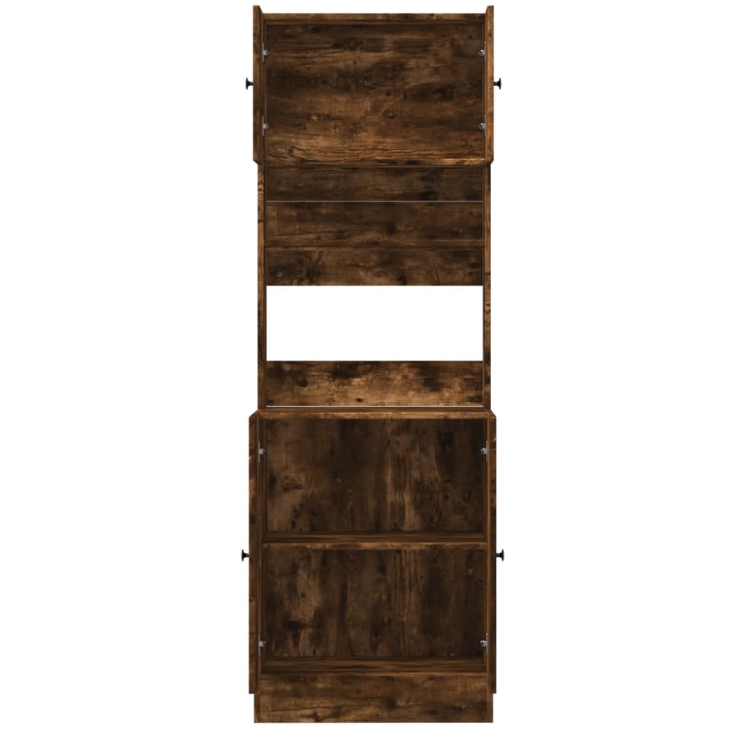 Mobile da cucina-Armadio da cucina Rovere Fumo 60x50x180 cm in Legno Multistrato