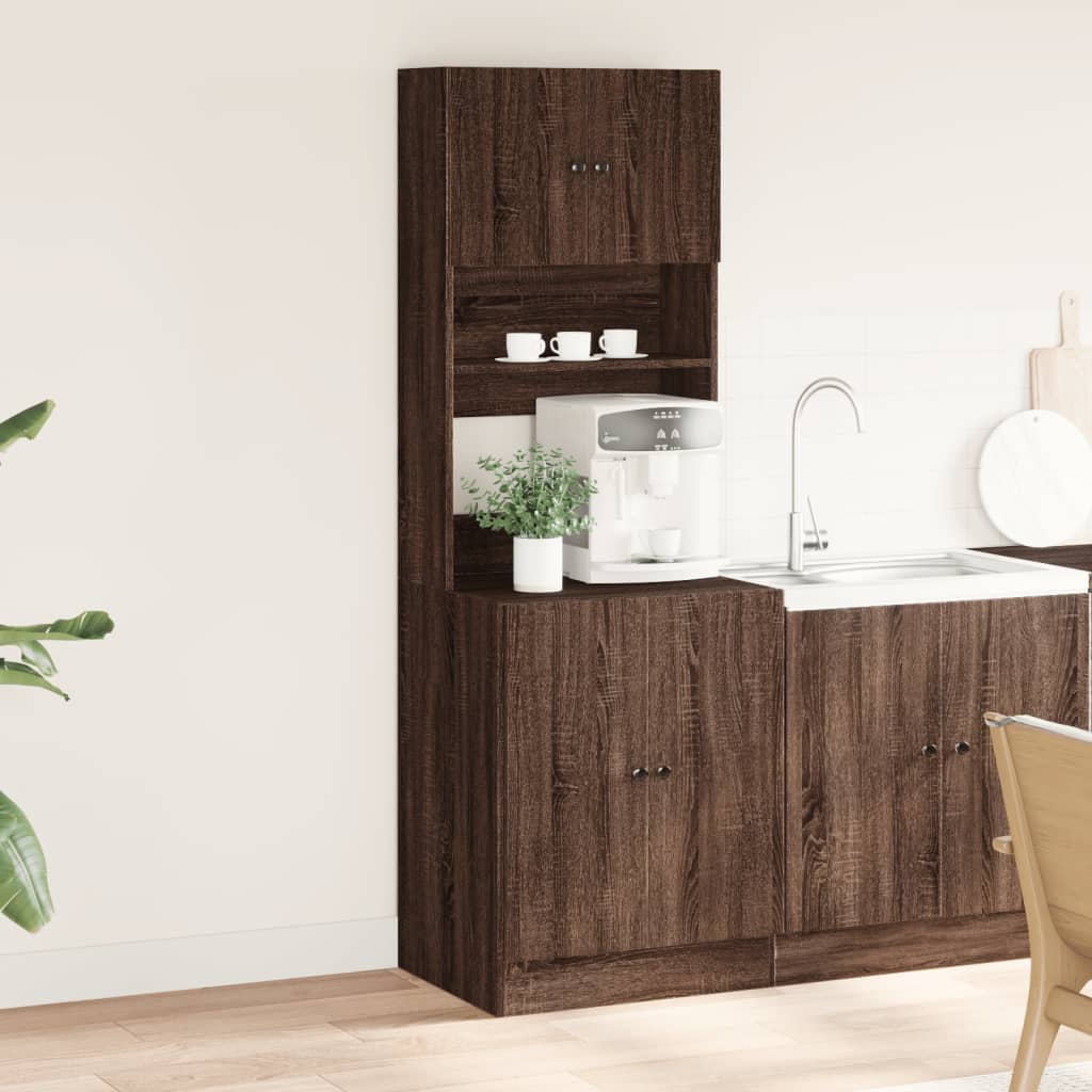 Mobile da Cucina Rovere Marrone 60x50x180 cm Legno Multistrato 3276643
