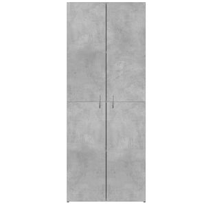 Schedario Grigio Cemento 60x32x153 cm in Truciolato