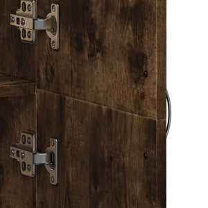 Schedario Rovere Fumo 60x32x153 cm in Truciolato 3276648