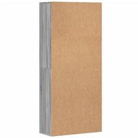 vidaXL Credenza Grigio Sonoma 80x35x180 cm in Legno Multistrato