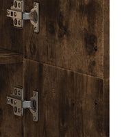 vidaXL Credenza Rovere Fumo 70x35x180 cm in Legno Multistrato