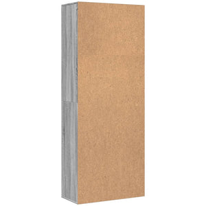 vidaXL Credenza Grigio Sonoma 70x35x180 cm in Legno Multistrato