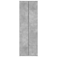 Credenza Grigio Cemento 60x35x180 cm in Legno Multistrato