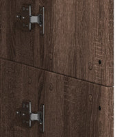 Credenza Rovere Marrone 60x35x180 cm in Legno Multistrato 3276671