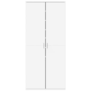 Scarpiera Bianca 80x39x178 cm in Legno Multistrato 3276672