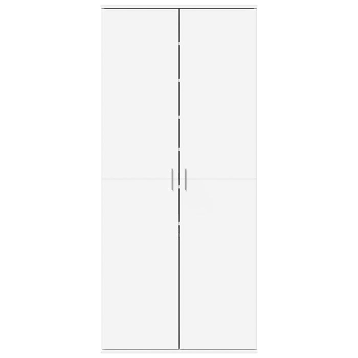 Scarpiera Bianca 80x39x178 cm in Legno Multistrato