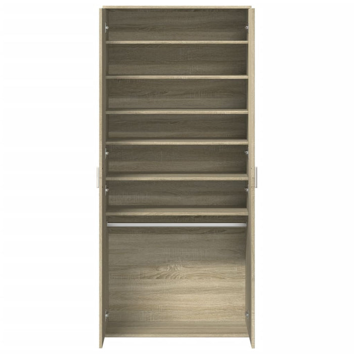 Scarpiera Rovere Sonoma 80x39x178 cm in Legno Multistrato 3276674