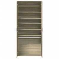 vidaXL Scarpiera Rovere Sonoma 80x39x178 cm in Legno Multistrato
