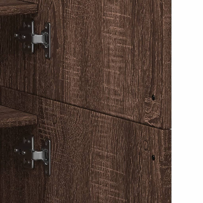 Scarpiera Rovere Marrone 80x39x178 cm in Legno Multistrato 3276678