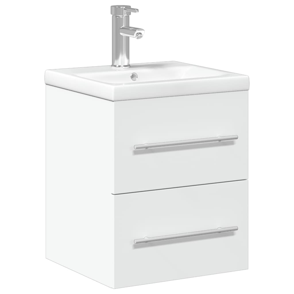 Mobile da Bagno con Lavabo da Cucina-Armadietto da bagno con Lavandino Bianco 581044