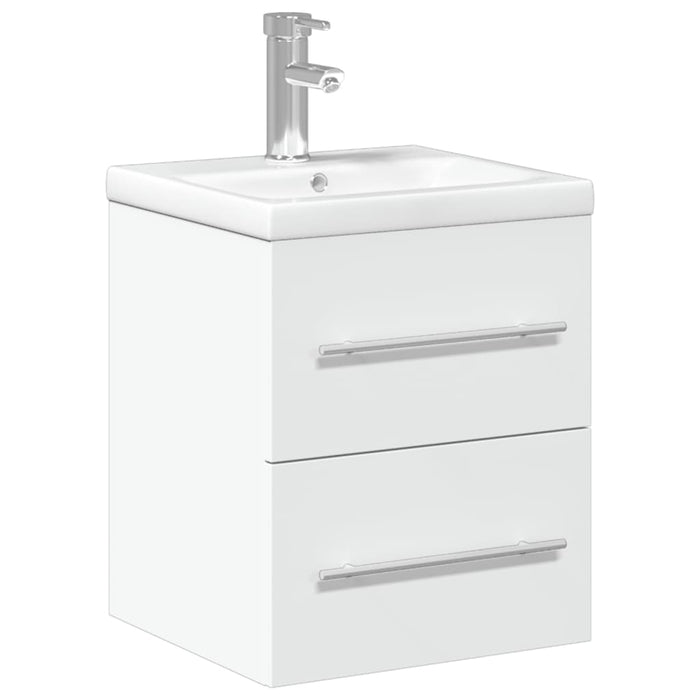 Mobile da Bagno con Lavabo da Cucina-Armadietto da bagno con Lavandino Bianco 581044