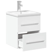 Mobile da Bagno con Lavabo da Cucina-Armadietto da bagno con Lavandino Bianco 581044
