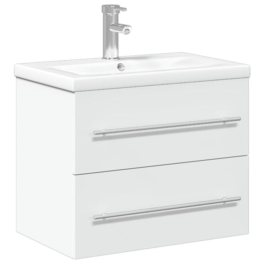 Mobile da Bagno con Lavabo da Cucina-Armadietto da bagno con Lavandino Bianco 285124