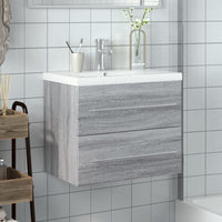 Mobile da Bagno con Lavabo Integrato Grigio Sonoma 3278774