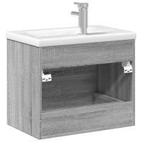 Mobile da Bagno con Lavabo Integrato Grigio Sonoma 3278774