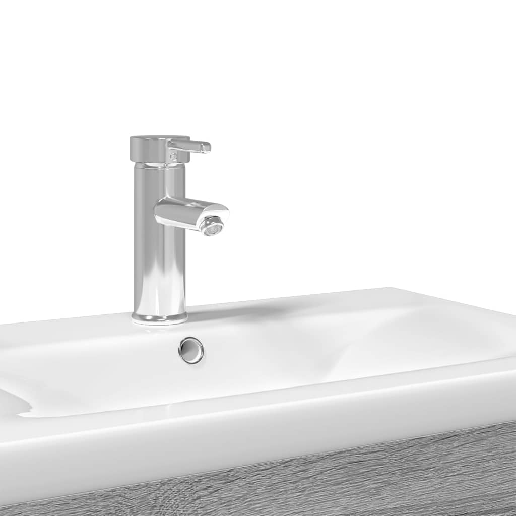 Mobile da Bagno con Lavabo Integrato Grigio Sonoma 3278774