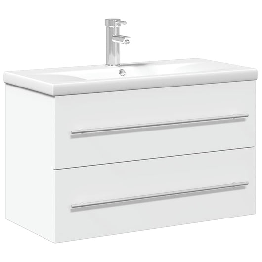 Mobile da Bagno con Lavabo da Cucina-Armadietto da bagno con Lavandino Bianco 846370
