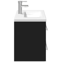 Mobile da Bagno con Lavabo Integrato Nero