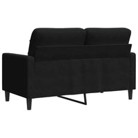 Divano a 2 Posti Nero 120 cm in Velluto 4007619