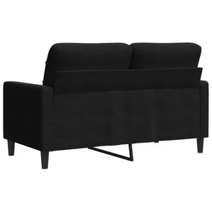 Divano a 2 Posti Nero 120 cm in Velluto 4007619