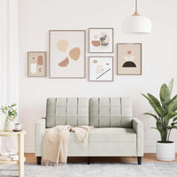 Divano a 2 Posti crema 120 cm in Velluto 4007622