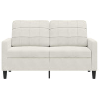 Divano a 2 Posti crema 120 cm in Velluto 4007622