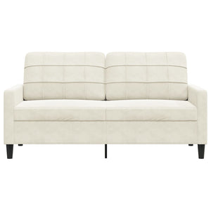 Divano a 2 Posti crema 140 cm in Velluto