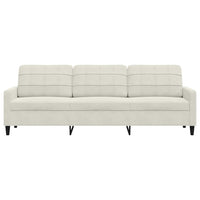 Divano a 3 Posti Crema 210 cm in Velluto 4007652