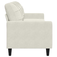 Divano a 3 Posti Crema 210 cm in Velluto 4007652