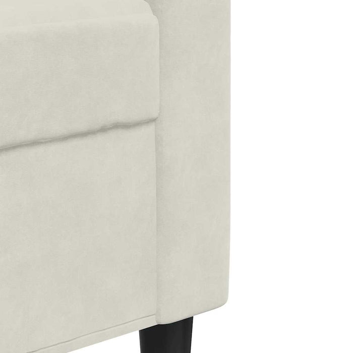 Divano a 3 Posti Crema 210 cm in Velluto 4007652