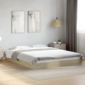 Giroletto senza Materasso-Struttura Letto Rovere Sonoma 160x200cm in Truciolato 570462